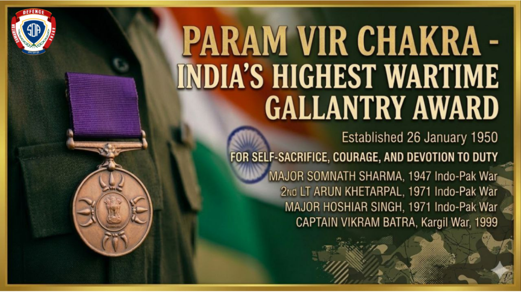 List Of Military Awards In India