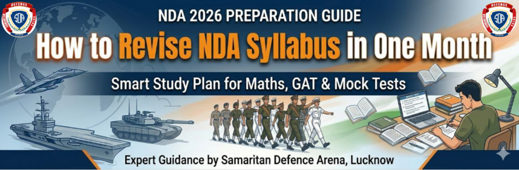 How to revise NDA syllabus in one month smart preparation strategy for NDA 2026 exam
