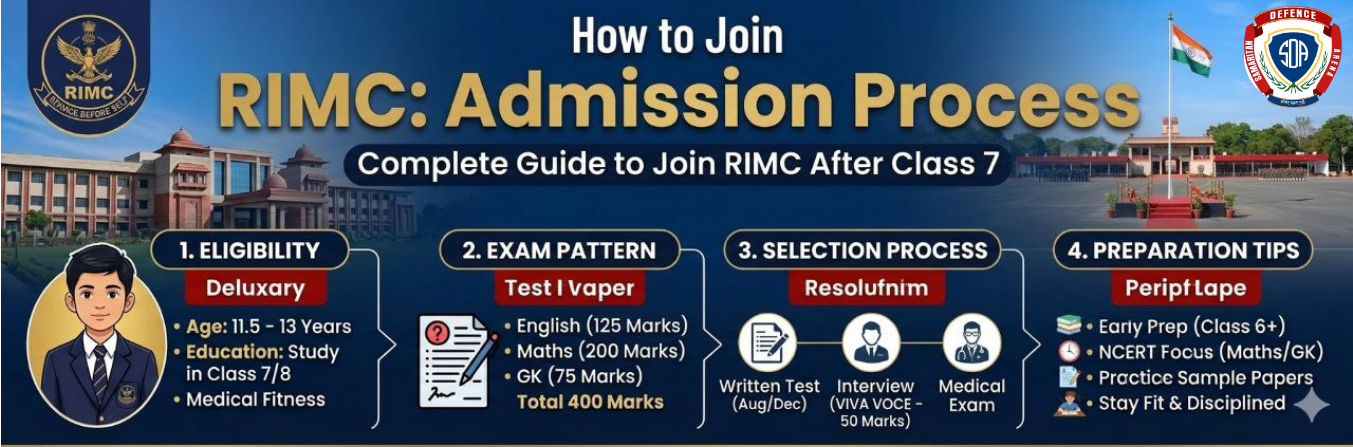 Pattern For Rimc Exam Class 7 How To Join RIMC After Class 7 – Complete Guide - Samaritan Defence Arena